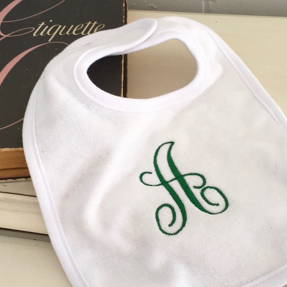 Brand New Infant Baby Embroidered (A) Bib - Picture 2 of 5